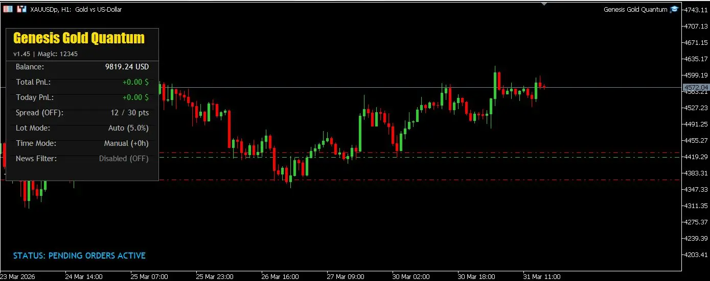 MT5 Sikeres EA Grafikon betöltés